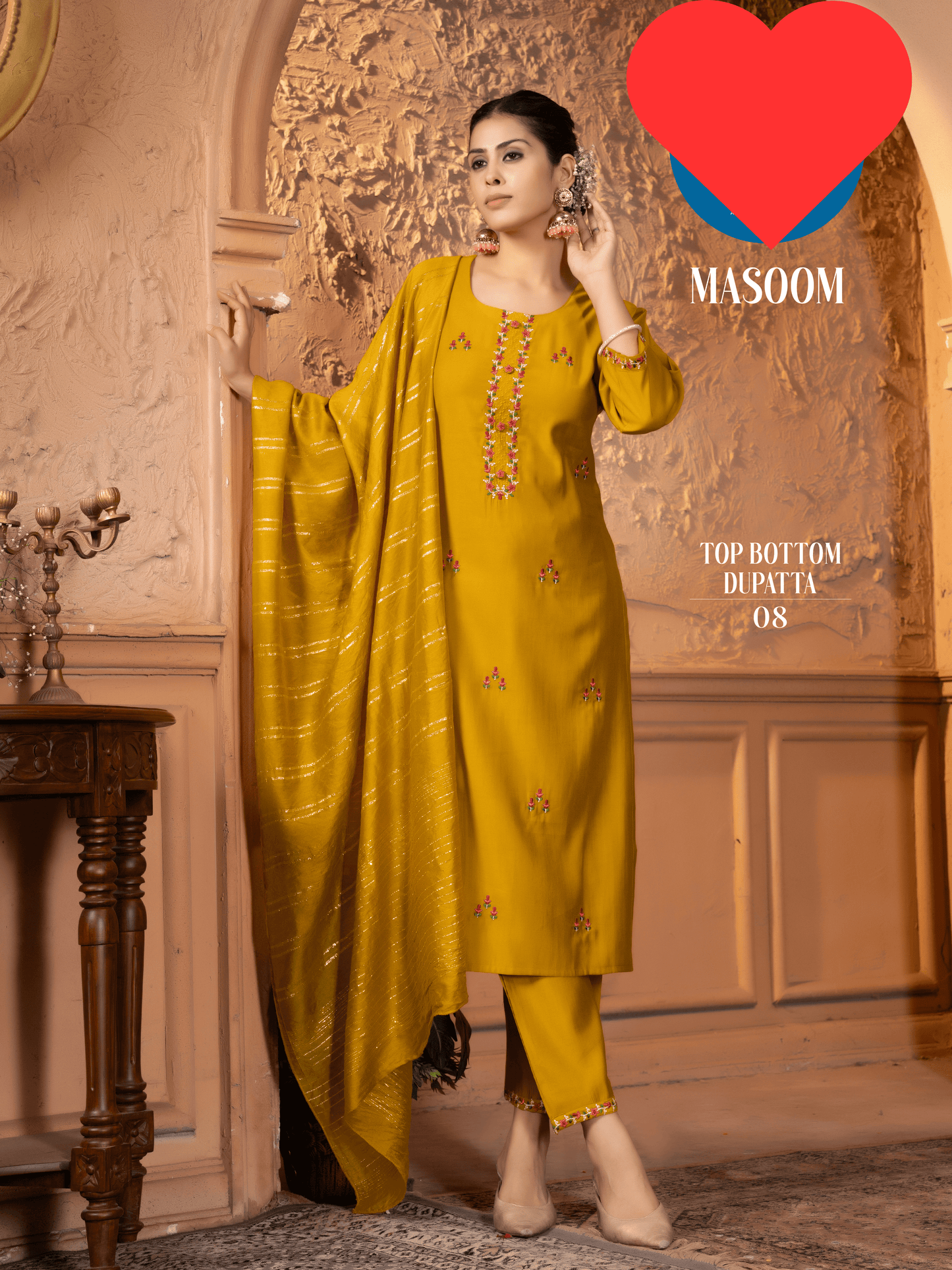 Masoon yellow shalwar