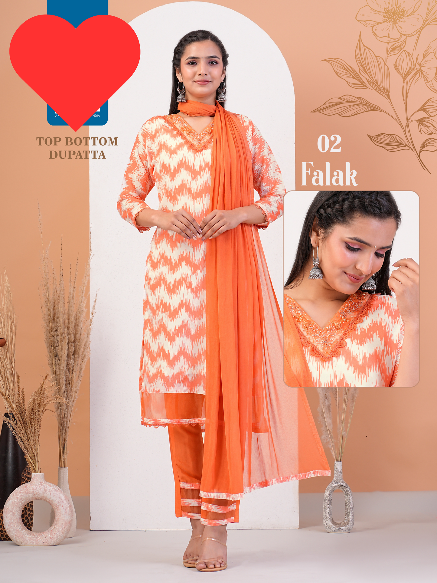 Light Orange Shalwar