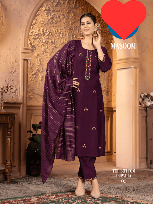 Masoon Purple Shalwar