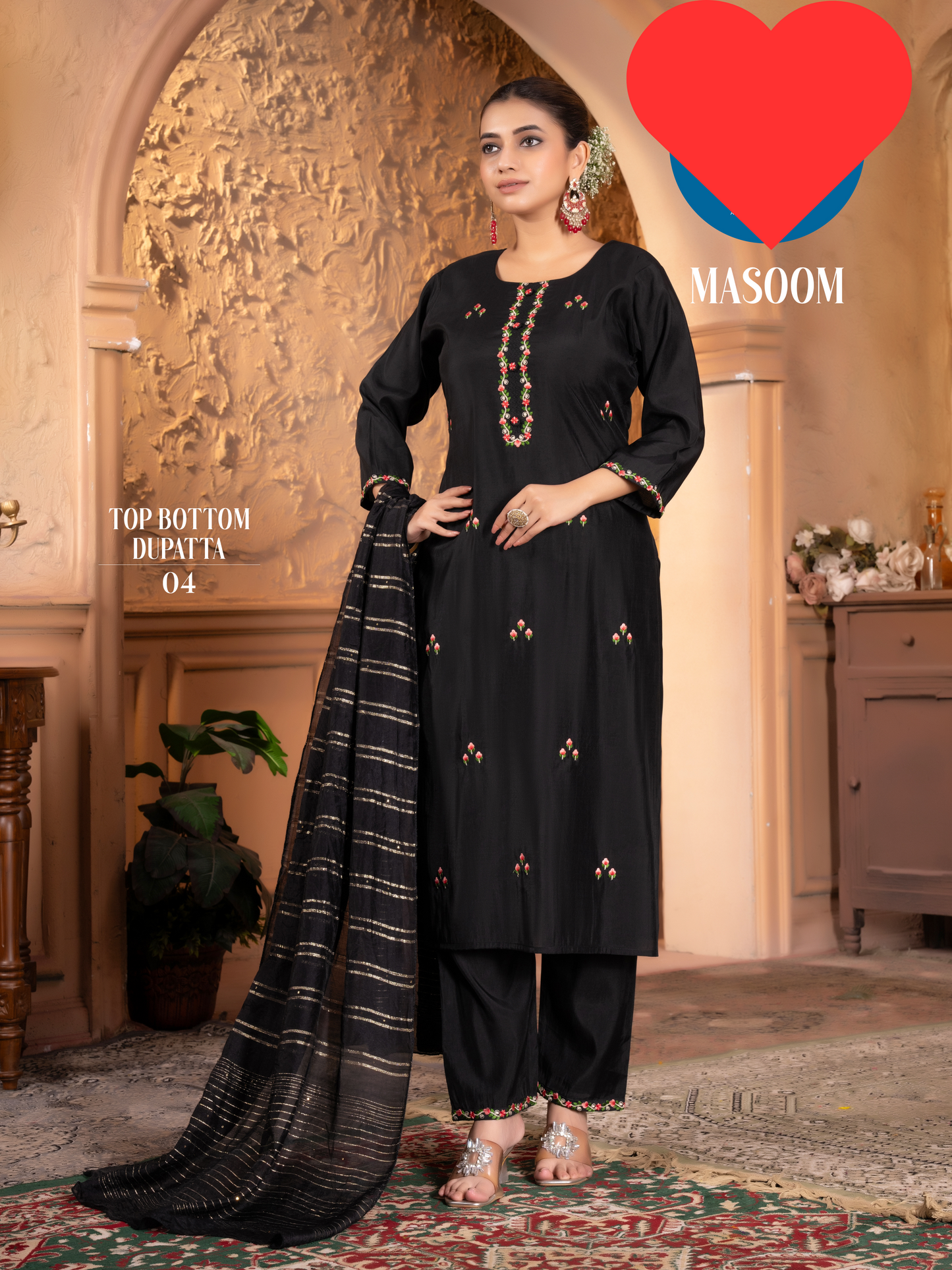 Masoon Black Shalwar