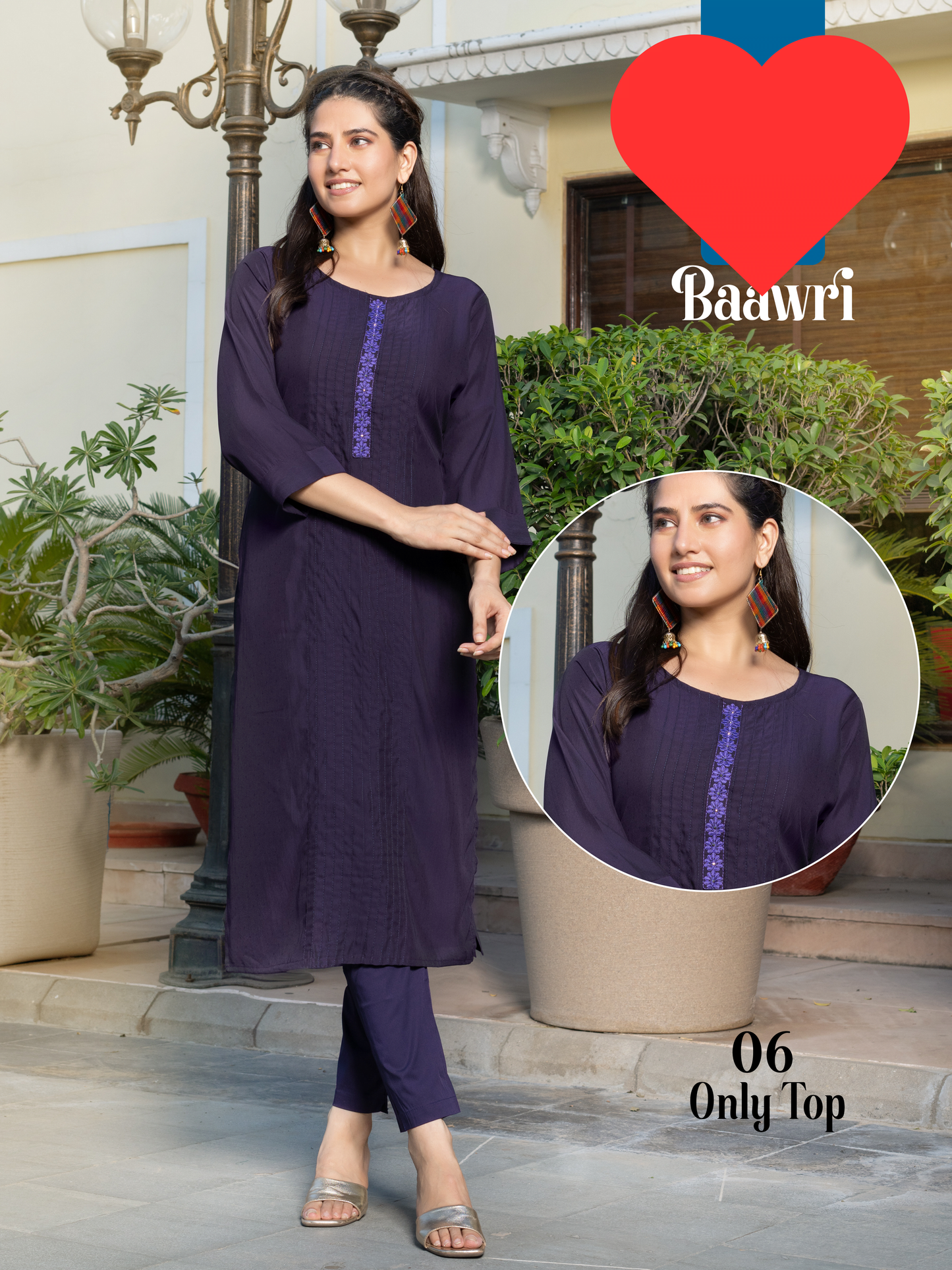 Lavender Kurta