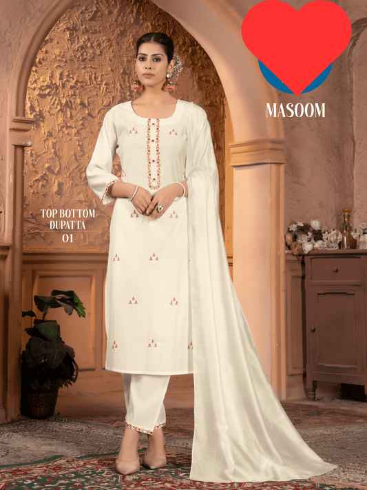 Masoon White Shalwar